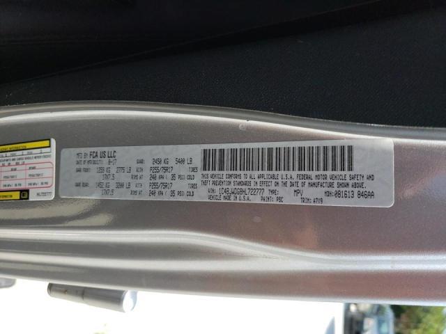 Jeep Wrangler 2017, VIN 1C4BJWDG8HL722777, 10/21