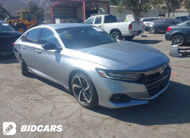 Honda Accord 2022, VIN 1HGCV3F22NA038762, 6/11
