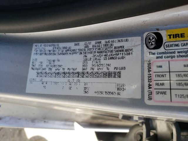 Ford Fiesta 2017, VIN 3FADP4EJXHM113281, 10/21