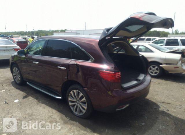 Acura MDX 2014, VIN 5FRYD4H49EB044799, 3/5