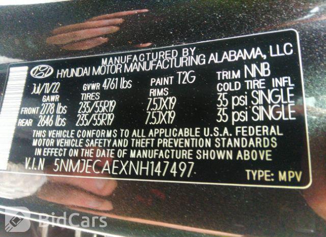 Hyundai Tucson 2022, VIN 5NMJECAEXNH147497, 9/21