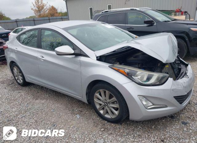 Hyundai Elantra 2014, VIN 5NPDH4AE2EH529584, 9/11