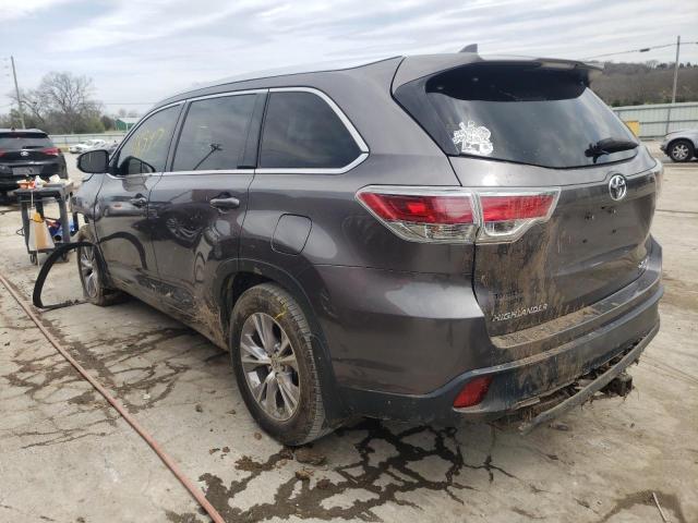 Toyota Highlander 2015, VIN 5TDJKRFH5FS092258, 3/5