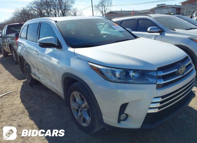 Toyota Highlander 2017, VIN 5TDJZRFH6HS474927, 9/11