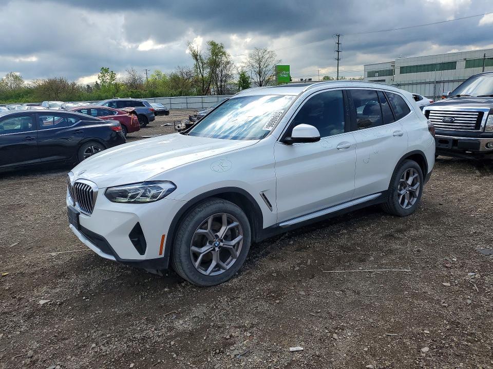 BMW X3 2021, VIN 5UXTY5C02M9H59301, 4/5