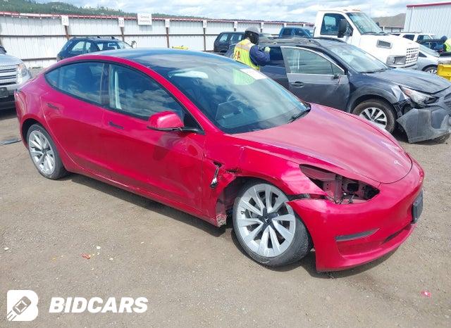Tesla Model 3 2022, VIN 5YJ3E1EB4NF195513, 4/5