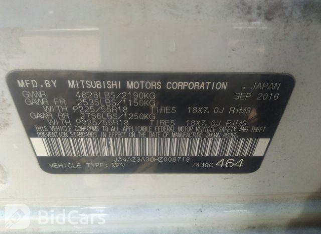 Mitsubishi Outlander 2017, VIN JA4AZ3A30HZ008718, 9/21