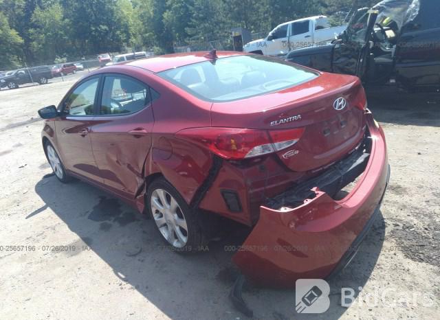 Hyundai Elantra 2011, VIN KMHDH4AE8BU086418, 3/5