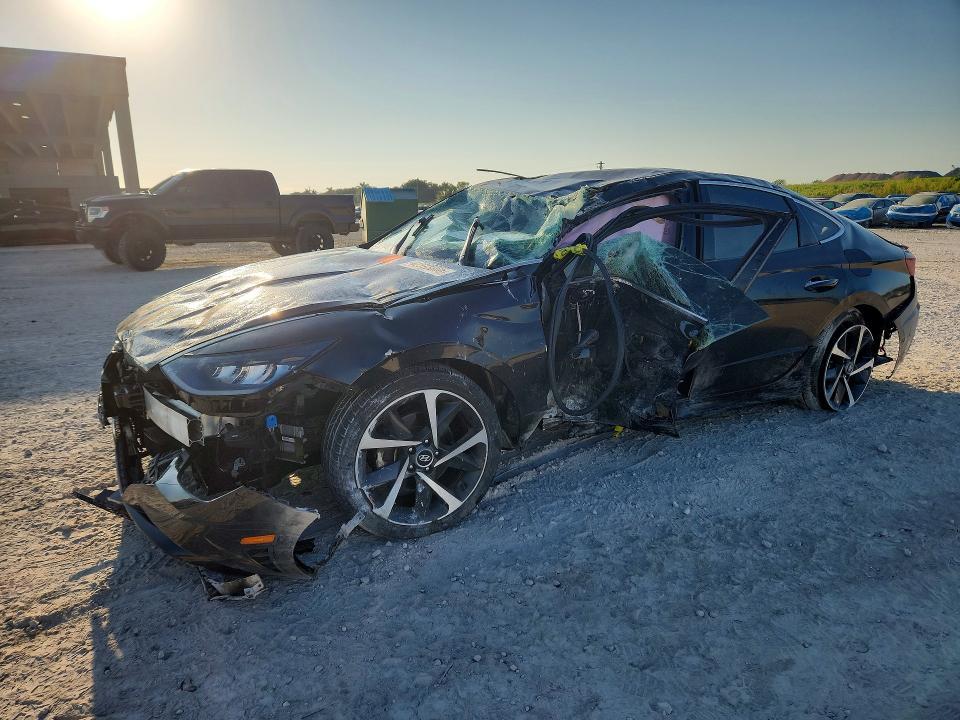 Hyundai Sonata 2021, VIN KMHL64JA6MA147171, 4/9