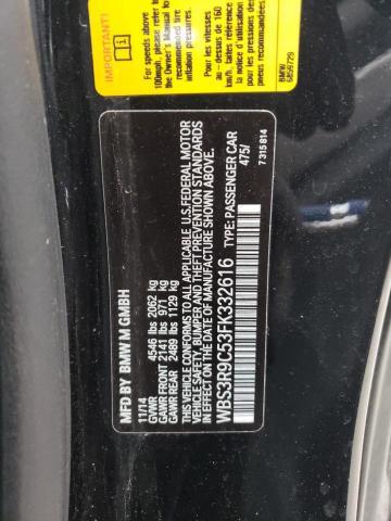 BMW M4 2015, VIN WBS3R9C53FK332616, 10/21
