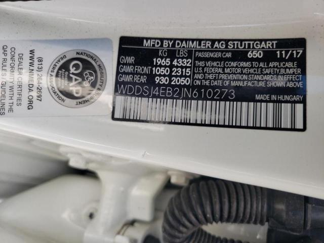 Mercedes-Benz CLA-Class 2018, VIN WDDSJ4EB2JN610273, 9/20